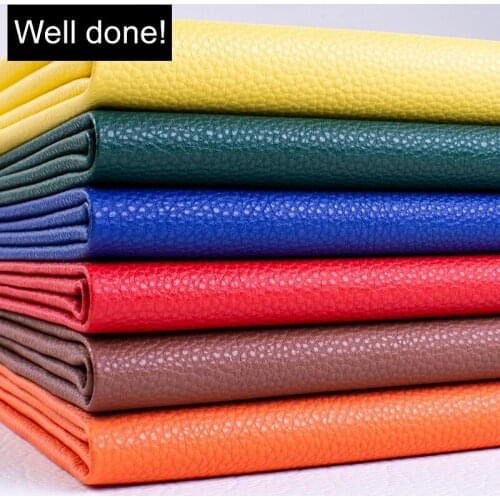50cm*138cm Pu 1MM thickened lychee road Faux Leather Fabric Synthetic Leather For DIY Handmade Sew Clothes Accessories Supplies