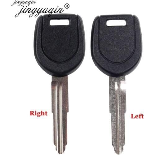 Jingyuqin Car Key Shell Case Fob For Mitsubishi Colt Mirage Outlander Pajero Remote Key MIT11R MIT8 Left/Right Blade No Chip