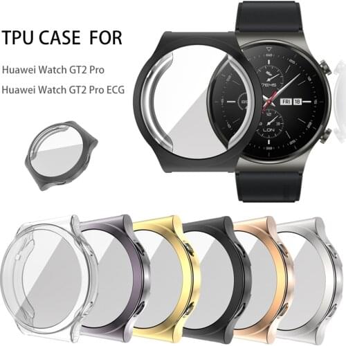 Screen Protector Case for Huawei Watch GT2 Pro Ultra Slim Soft TPU Watch Cover for Huawei GT 2 Pro ECG Protective Bumper Shell