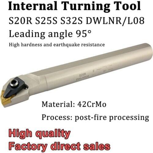 S20R S25S S32S DWLNR 08 White Internal Turning Tool Holder High Quality For WNMG 0804 Carbide Inserts Lathe Cutter Tools