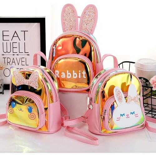 Baby Accessories Children Kid Shoulders Bag Cute Fashion Sequins Bow Casual Travel Girls Backpack Mini Schoolbag Kids Gifts