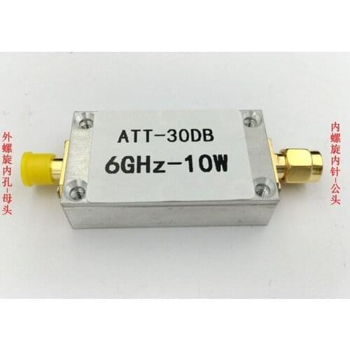 10W 30DB Fixed Attenuator RF Attenuator for Use with Power Meter and Spectrum Analyzer