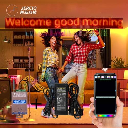 LC2000B Music Controller LED Light With 2812 Built-in Chip APP WIFI Full Color Controller DC5~24V