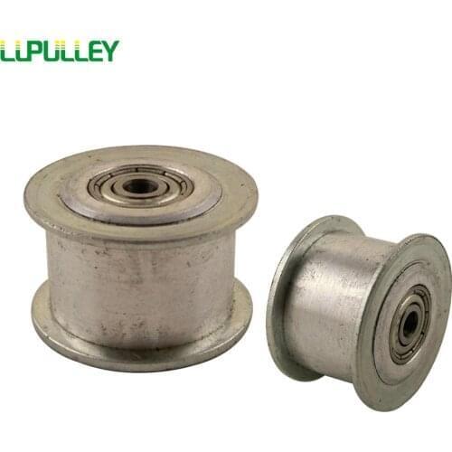 LUPULLEY 2pcs 20 Teeth 3M Idler Pulley Passive Pulley Bore 3/4/5/6mm for Width 10/15mm 3M Belt With Bearing No Teeth