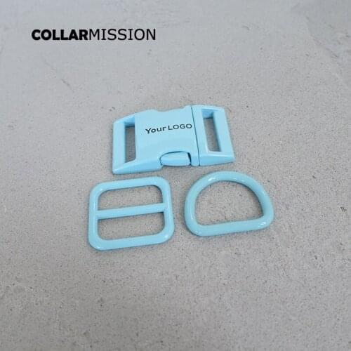 Metal buckle+adjust buckle+D ring) DIY dog collar 25mm webbing accessory We provide laser engraving service customize LOGO