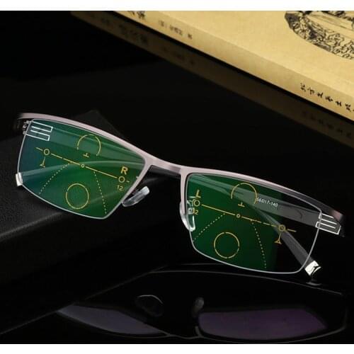 Progressive Multifocal Multifocus Reading Glasses Transition Sunglasses Men Eyewear Hyperopia Presbyopia Oculos Gafas De Leitura