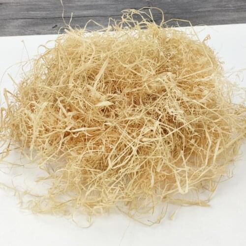 30g Natural Jute Raffia Grass Gift Box Filler For Wedding Party Gifts Package Decor Shredded Crinkle Grasses Filling Material