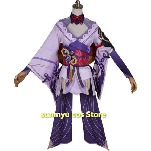 New Game Genshin Impact Shogun Raiden Baal Cosplay Costume Halloween