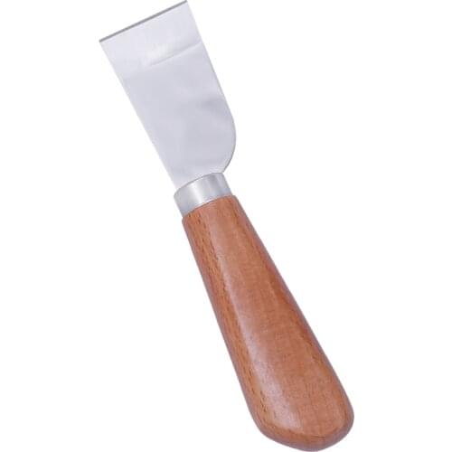 LMDZ Leather Skiving Knife DIY Leather Craft Cutting Tools Practical Leather Wooden Handle Knife Cutter Accessory one knife