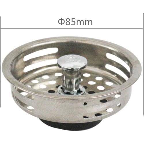 Talea Stainless steel Sink strainer Plug Kitchen Sink Drain Double Mesh Stopper Basket Strainer Waste Plug Dispose garbage