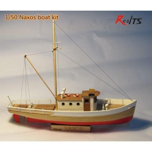 RealTS Scale 1/50 classics sail boat model the NAXOS fishing-boat wooden model kit