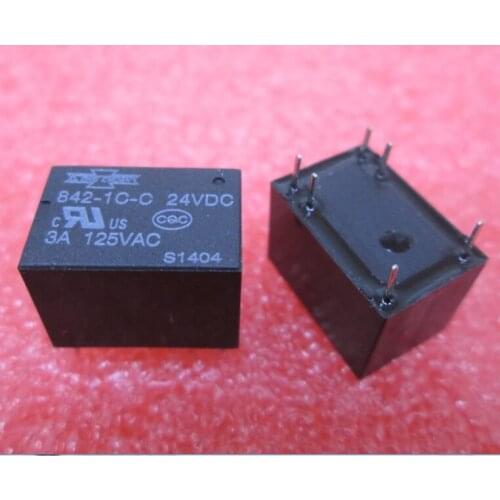 24V relay 842-1C-C-24VDC 842-1C-C 24VDC 8421CC 24V 24VDC DC24V 3A 125VAC DIP6