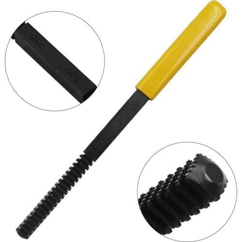 Hand Tools Thread Repair File Thread Restoring Teeth Single Cut Square Shape Correction Metric DIY Bolt Metalworking 216mm