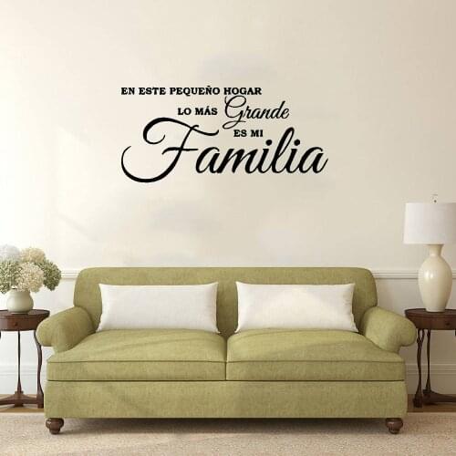 Family Quote Wall Stickers Family Tag Wall Decal For Living Room Bedroom Removable Home Decoration Wallpaper Vinyl DW8944