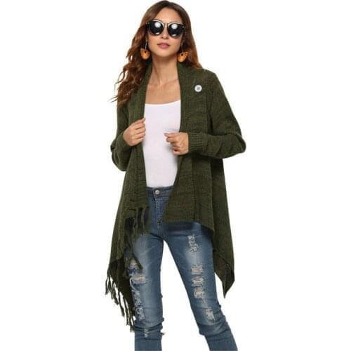 Solid Color Vintage Long Sleeve Single Button Knitted Sweaters Office Lady Elegant Casual Streetwear Sweater Coat For Women