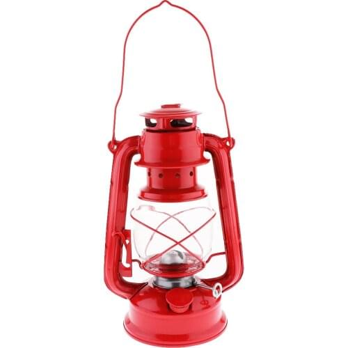 Vintage Metal Oil Lamp Portable Camping Tent Lantern Light for Bar Decor