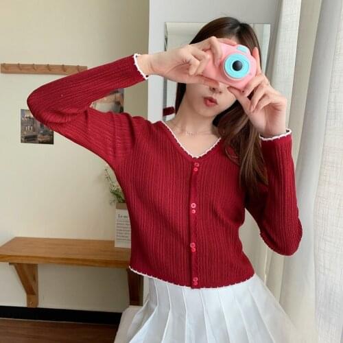 Long Sleeve knitted Sweater Women Pullover Fall 2020 Women Korean Style Thin Female Slim V-neck Top Bottoming Shirt