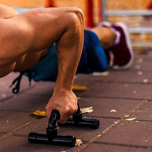 1 Pair H I-shaped ABS Fitness Push Up Bar Push-Ups Stands Bars Tool Fitness Chest Training Exercise Sponge Hand Grip Trainer New