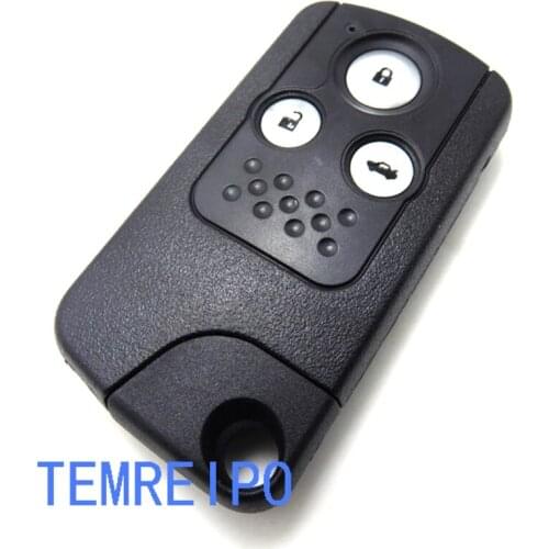 10pcs/lot 3 button remote smare key case shell for Honda Civic Accord CR-V Odyssey with emergency key