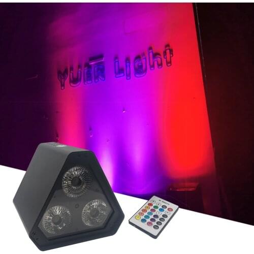 2021 Mini Wireless Battery LED Par Light 3x18W RGBWAUV 6in1 LEDs Stage Effect Lights DJ Disco Wedding Party Club Wash Light