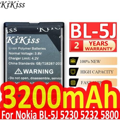 For Nokia 5230 5233 5800 3020 XpressMusic N900 C3 Lumia 520 525 530 5900 Battery BL-5J BL5J BL 5J Mobile Phone Battery