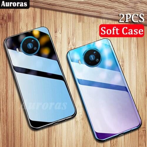 Auroras 2 pcs Clear Water Soft Case For Nokia X10 Case Transparent Phone Cover For Nokia X20 Clear Cases