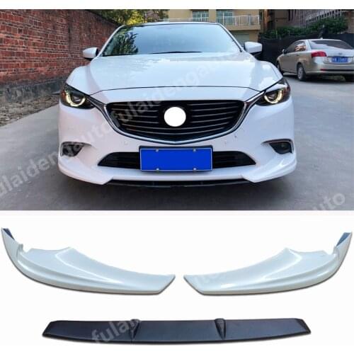 For Mazda 6 M6 Atenza 2017-2018 NEW KIT Front Fangs Lip & Spoiler Facelift Bumper Lip Spoiler Refit Car Styling Accessories