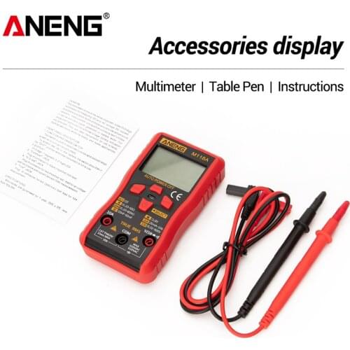 ANENG M118A Auto Ranging Digital Multimeter High-Accuracy TRMS 6000 Counts Voltage Current Ohm Capacitance Diode Multi Tester