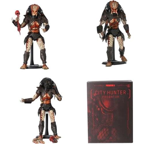 Movie Hot Toys MMS173 Predator 2 City Hunter Predator 36CM PVC Action Figure toy The Predator Figure Collection Model Doll Gifts