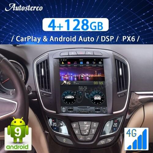 For Buick Lacrosse 2015+ Vertical Screen Android 9 4+64G 6 Core Audio Car GPS Navigation Head Unit Multimedia Player Auto Radio