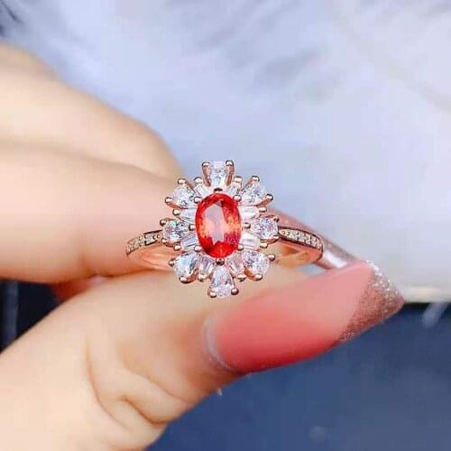 Fine Natural Pink Sapphire/Ruby/Emerald/Topaz Ring S925 Sterling Silver Fashion Charming Weddings Jewelry for Women MeiBaPJFS