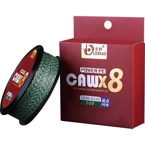 Durable High Strength PE 150m 8 Braided 9 Braid Fishing Line Strong Pulling Power Pesca Carp Rock Fishing Gear Wire