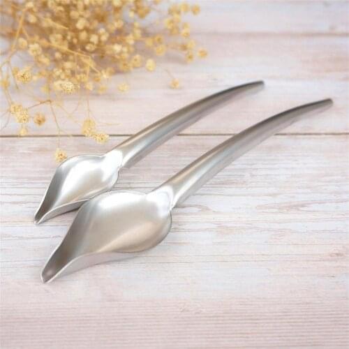 Sauce jam draw spoon pen plate decoration artifact creative DIY stainless steel chocolate spoon mounted decorative filter spoon