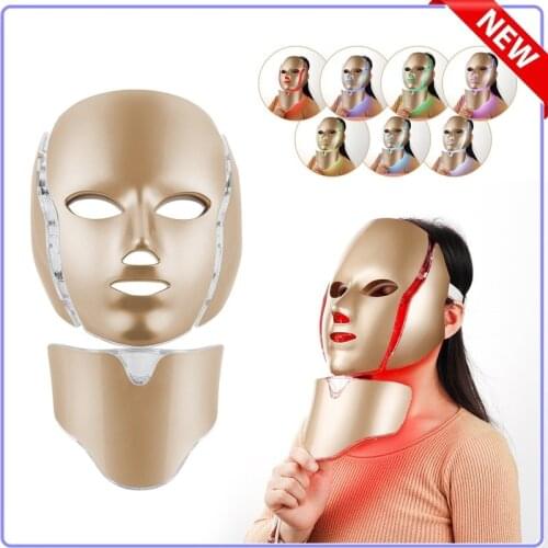 Face Mask Facial Led Light Therapy Mask Anti Wrinkle Photorejuvenation Brighten Spot Shrink Pores Beauty Machine Skin Tighten