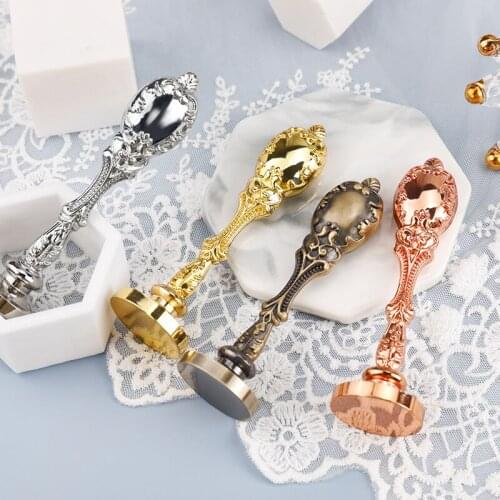 Metal Handle For Wax Seal Stamp Retro Antique Sealing Wax Stamps Handle Wedding Cards Scrapbooking Material Y22