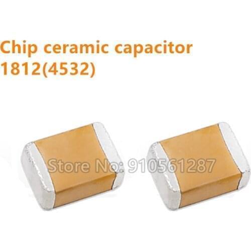 Chip ceramic capacitor 1812 X7R C0G 1KV 1000V 2KV 2000V 3KV 3000V 100PF 470PF 680PF 1NF 1.5NF 2.2NF 3.3NF 4.7NF 5.6NF 6.8NF 10NF