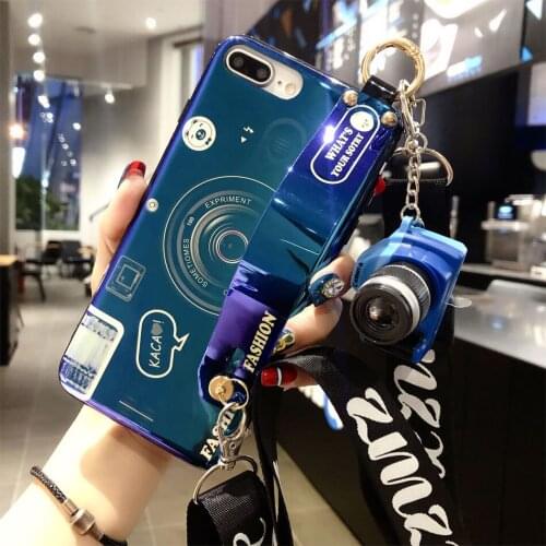3D Doll Camera Phone Cases For iPhone 12 Pro Max X XS XR XS Max 8 7 6 Plus Lanyard Soft Silicone Back Cover For iphone 11 Pro