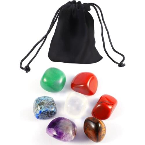 7 Pcs Chakra Stones Set -reiki Healing Crystals For Healing Meditation Chakra Balance Or Ritual Bag Packing