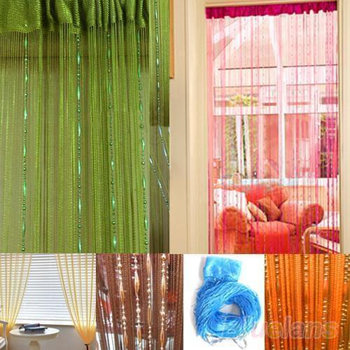 NEWTeardrop Beaded String Door Curtain Fly Screen Divider Room Window Decor DIY Blind Tassel Drape C1HT