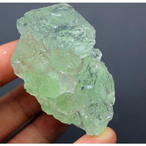 113g Natural Rare stepped green fluorite cluster crystal specimens Stones and crystals Healing crystal