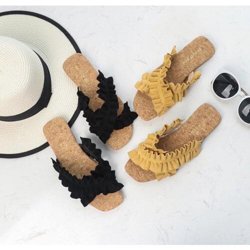 Dames Slippers Platform Women Slippers Summer Luxury Slippers Women Fashion Sandals Slides Female+shoes Chaussons Femme Ayakkabı