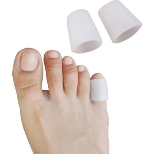 6pcs/lot Silicone Gel Little Toe Tube Corns Blisters Corrector Pinkie Protector Gel Bunion Toe Finger Protection Gel Sleeve
