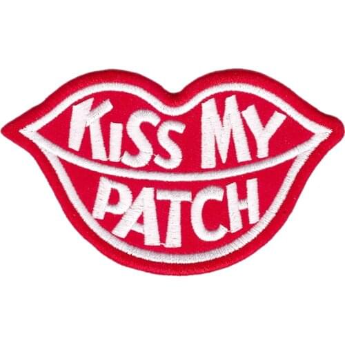 CUTE PRETTY KISS MY PATCH LIP LOGO Embroidered Iron on Patch