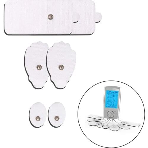Massage Mat TENS Replacement Electrodes Pads Self Adhesive and Reusable Includes Small Medium and Large Pads