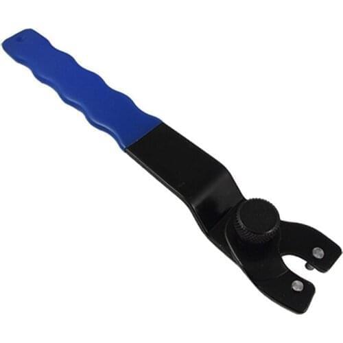 SODIAL(R) Blue Black 10-30mm Adjustable Spanner for Angle Grinder