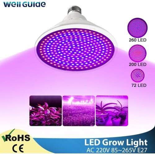 LED Grow Light E27 Lampada LED Lamp Full Spectrum 80W 50W 30W 4W AC220V 240V Indoor Plant Grow Lamp IR UV Flowering Hydroponics