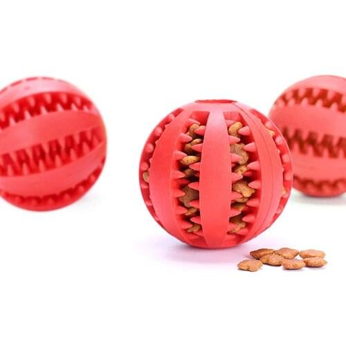 Things Dog toys for small dogs pet toy bite resistant rubber food dropping ball mint flavor tooth cleaning teether 5cm