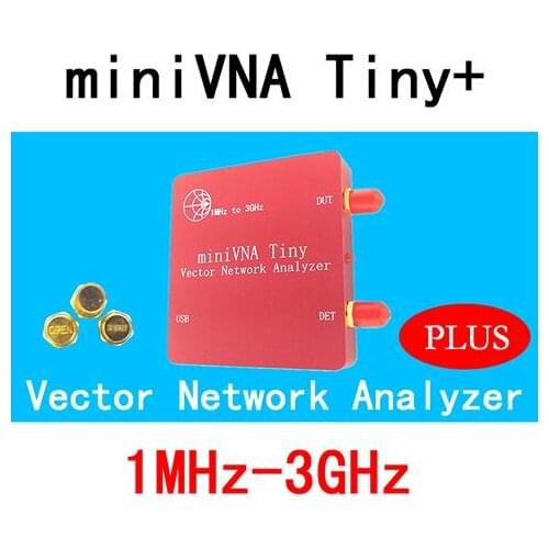 VNA 1M-3GHz Vector Network Analyzer miniVNA Tiny+ VHF/UHF/NFC/RFID RF Antenna Analyzer Signal Generator SWR/S-Parameter/Smith