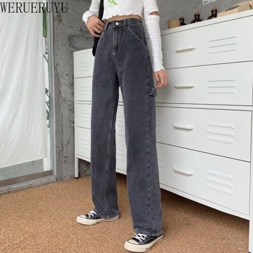 WERUERUYU Womens High Jeans