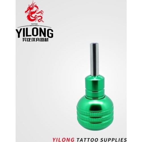 YILONG 1pcs Aluminum Alloy Tattoo Grip With Back Stem Handle Grip Tattoo Machine Tube Tip Kit Multi Color